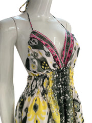 Grey & color gitana short dress