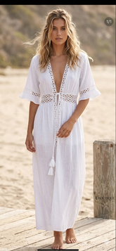 beach dress (white)