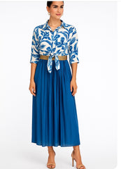 Blue Skirt Set
