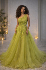 Green Essence Prom Dress