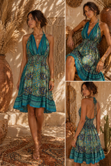 Turquoise Mirage Dress
