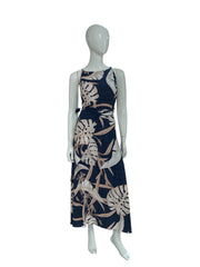 Leaf Navy Skirt Set