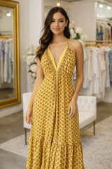 Yellow heart gitano dress