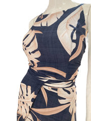 Leaf Navy Skirt Set