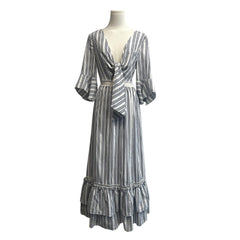 Blue & White Striped Dress
