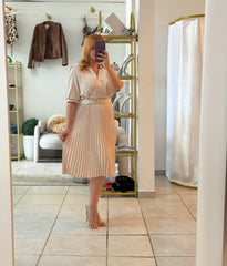 Cream Midi Dress