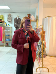 Burgundy Blazer