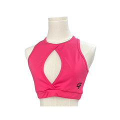 Hot Pink Open Chest Sports Bra