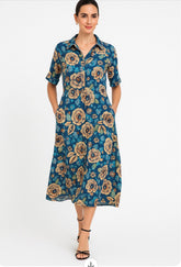 Tunic Blue Flower Dress
