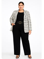 Gingham Blazer Curvy