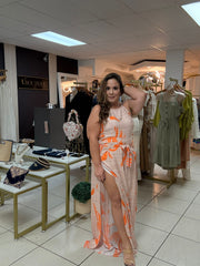 Leaf Jumpsuit orange