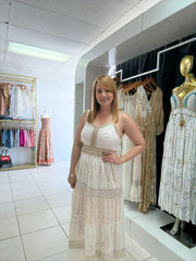 Boho cream dress