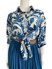 Blue Skirt Set