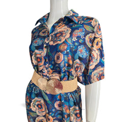 Tunic Blue Flower Dress