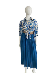 Blue Skirt Set
