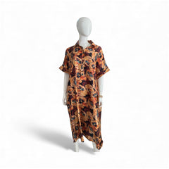 Tunic Orange Flower Dress
