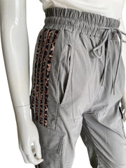 Grey & leopard cargo