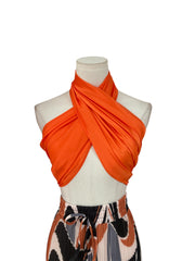 Halter scarf top