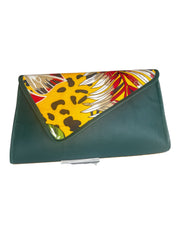 Green and yellow handbag