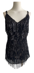Black flapper dress