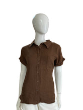 Brown casual blouse