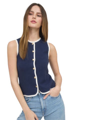 Elegant Navy Top