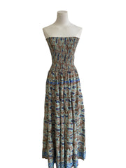 Strapless Blue Gitana Dress