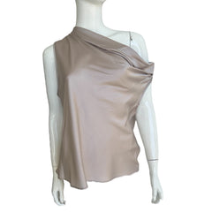 Mauve Satin Top (Asymetric)