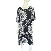 Floral Black Tunic Dress