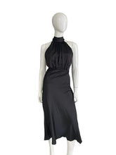 High neck Dress Black