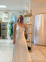 Straight White Dress