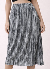 Black & Silver Skirt