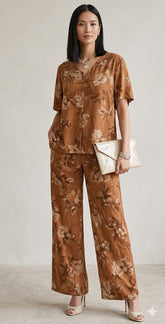 Brown Flower Set