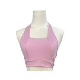 Light Pink Halter Sports Bra