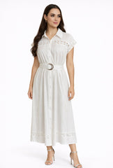 Modest White Dress