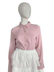 Dusty Pink Long Sleeve Blouse