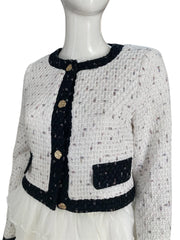 White and Black Blazer