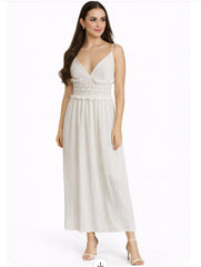 Bone White Lace Dress