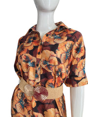 Tunic Orange Flower Dress