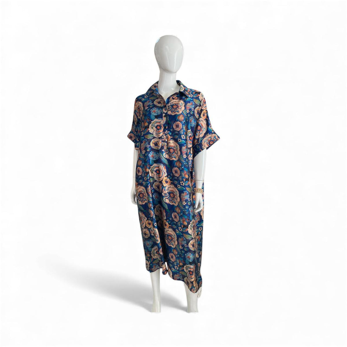 Tunic Blue Flower Dress