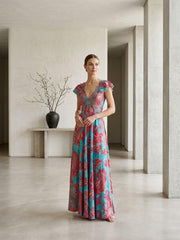 Fruit punch long dress