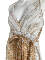 Gold Gitana Short Dress
