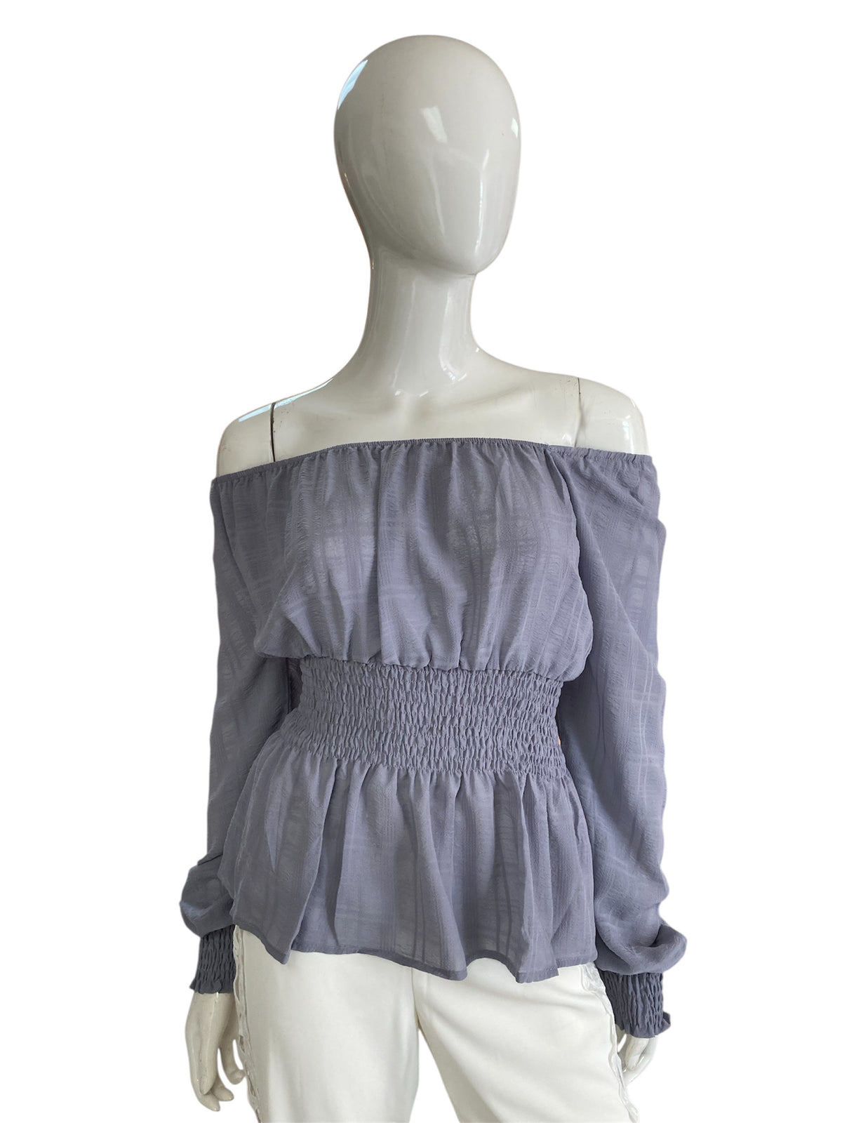Blue Grey Top