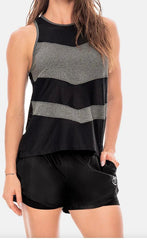 ON sleeveless top