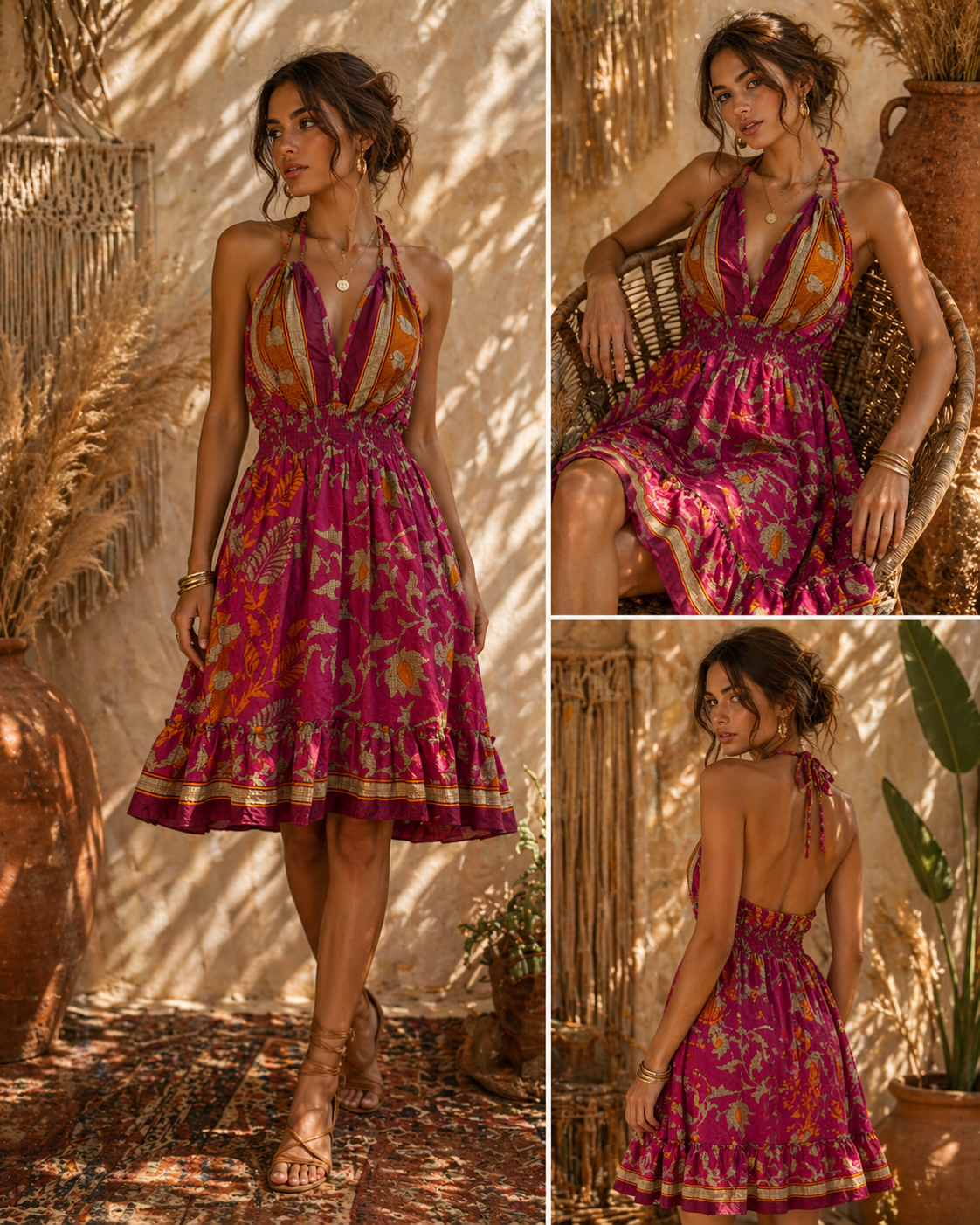 Pink Orange Dress