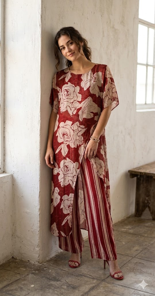 Burgundy Red Tunic
