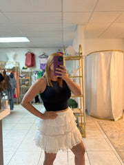 White skirt