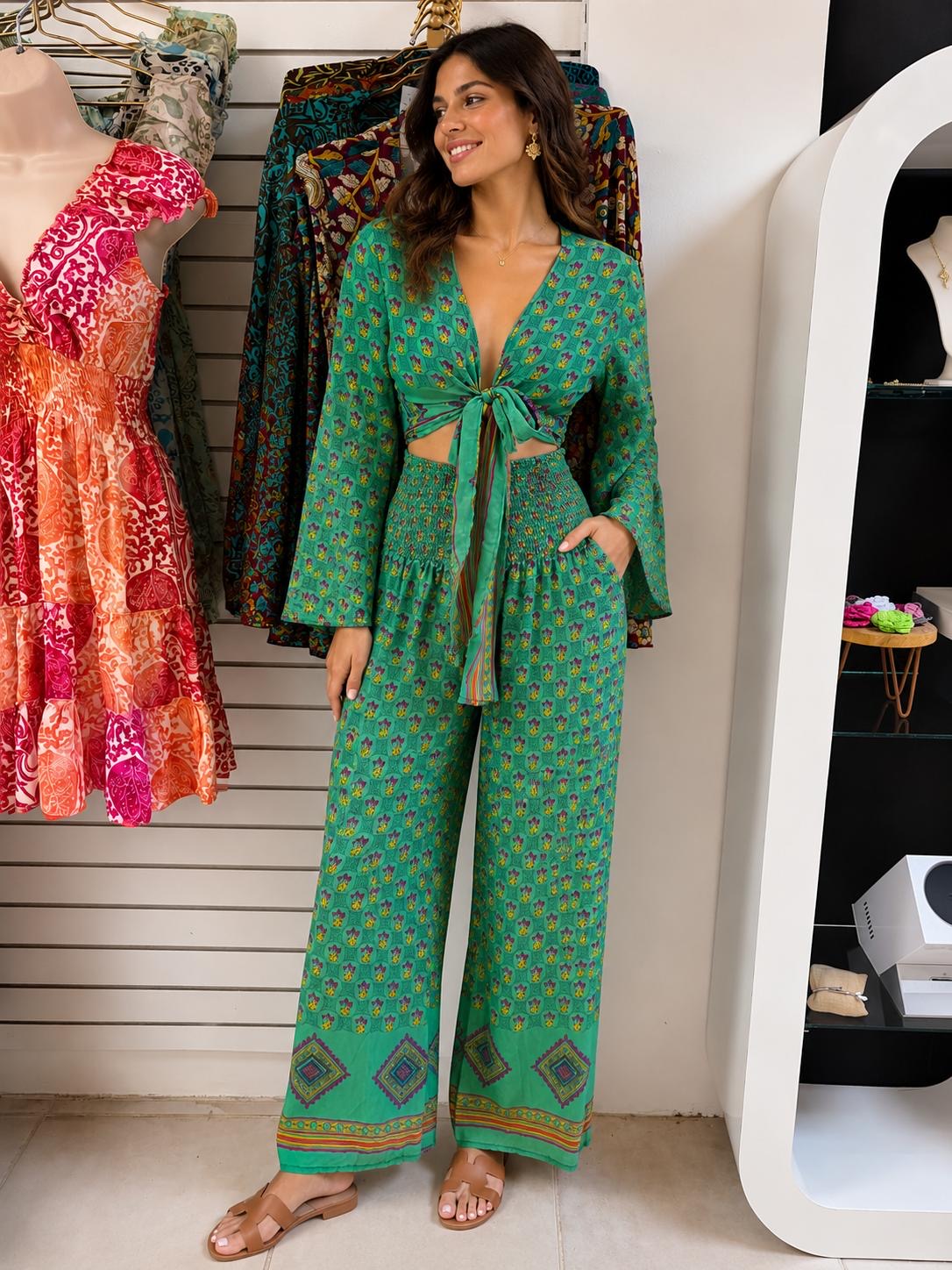 Peacock Pant Set