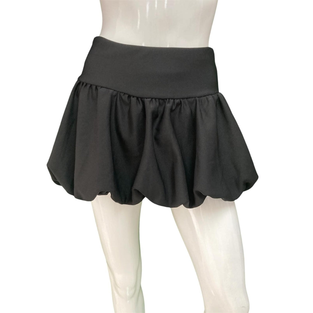 Black bubble Skort