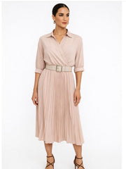 Cream Midi Dress